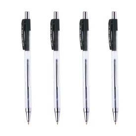 E6511 Black Retractable Ballpoint Pen 0.7mm Black