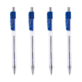 E6511 Blue Retractable Ballpoint Pen 0.7mm Blue