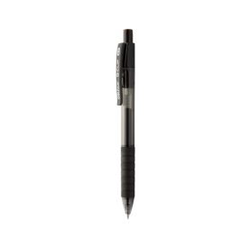 S06 Black Retractable Gel Pen 0.5mm Black