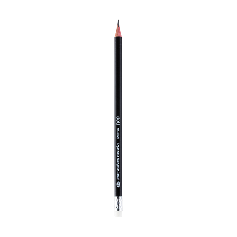 Deli 38029N Black Graphite Pencil (HB) - 12pcs