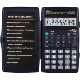 E1711 56F Scientific Calculator 8+2 Digits