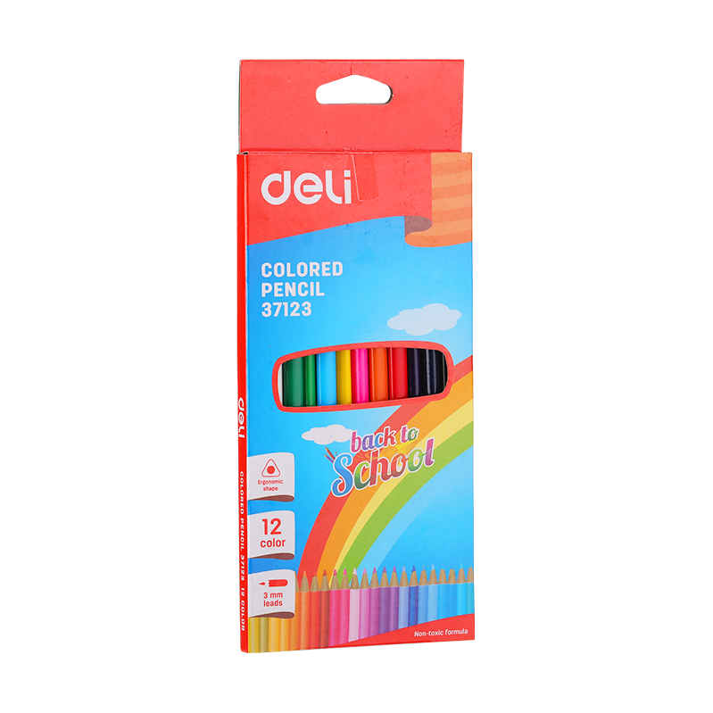 E37123 Colored Pencil Triangle Soft Basswood Rich 12C