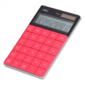 E1589 Red Modern Calculator 12-digit