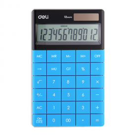 E1589 Blue Modern Calculator 12-digit