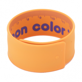 E6206 Slap Bracelet Ruler Steel c/silicon 18cm 4C