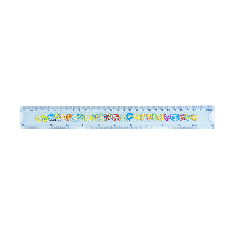 E38015 Printed EcoPVC Flexible Ruler 30cm Translu. Blue Picture(s)