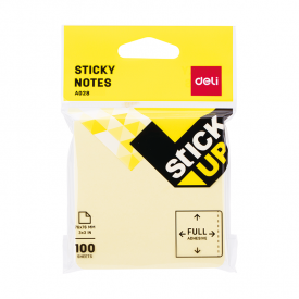 EA02852 Full Adhesive Sticky Note 76×76mm 3”×3” 100sheets Yellow