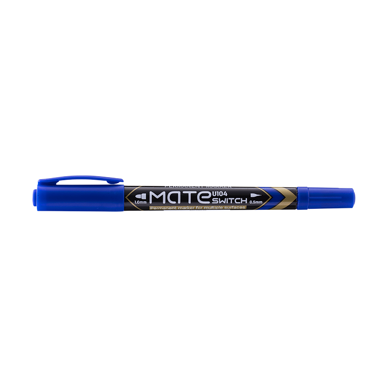 EU10430 2-tip Permanent Marker 0.5mm/1.0mm Blue Picture(s)