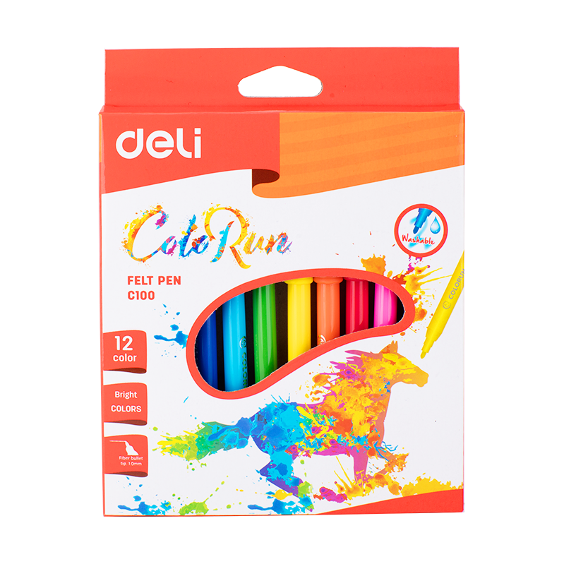 EC10000 Felt Pen Washable 1.0mm 12C Picture(s)