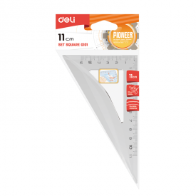 EG10112 30/60/90 Set Square Easy-grab 11cm Transparent