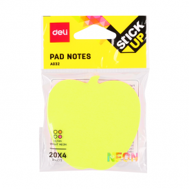 EA03202 Shape Sticky Notes 76×76mm 3”×3” 4×20sheets 4 Neon Color