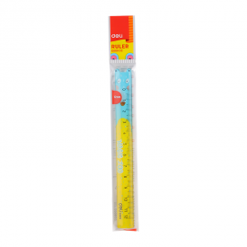 EG00902 PS Cartoon Slim Ruler 12cm