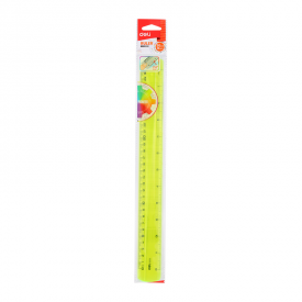 EG00302 PS Ruler Easy-grab 30cm Translucent 3C