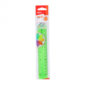 EG00102 PS Ruler Easy-grab 15cm Translucent 3C