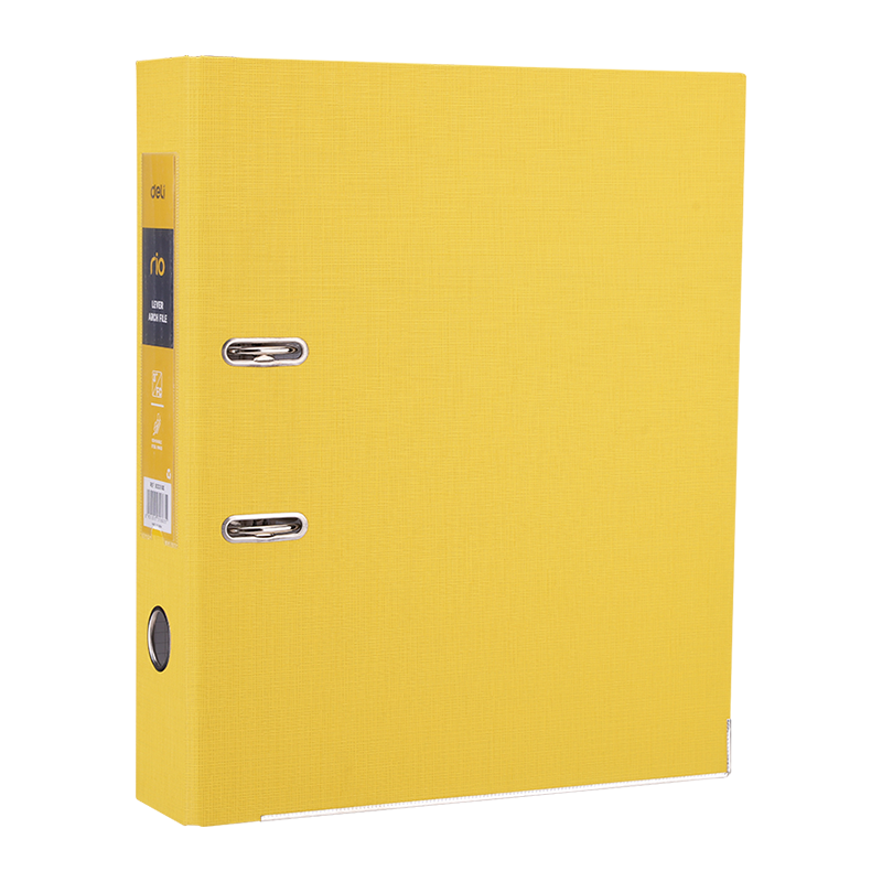 EB20350 Rio Lever Arch File FC 76mm 3IN Yellow Picture(s)