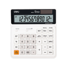 EM01010 120-check Tax Calculator 12-digit White