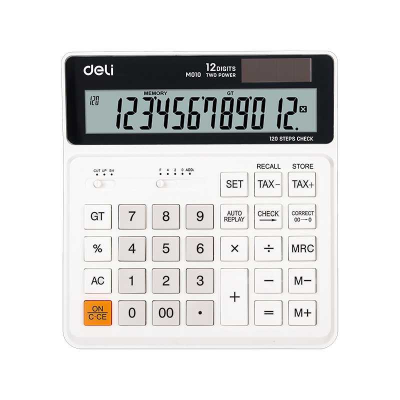 EM01010 120-check Tax Calculator 12-digit White Picture(s)