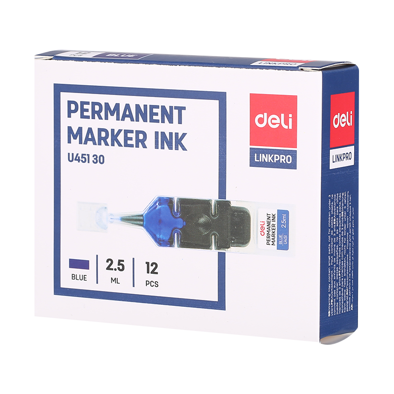 EU45130 Permanent Marker Refill Ink 12pcs Blue Picture(s)