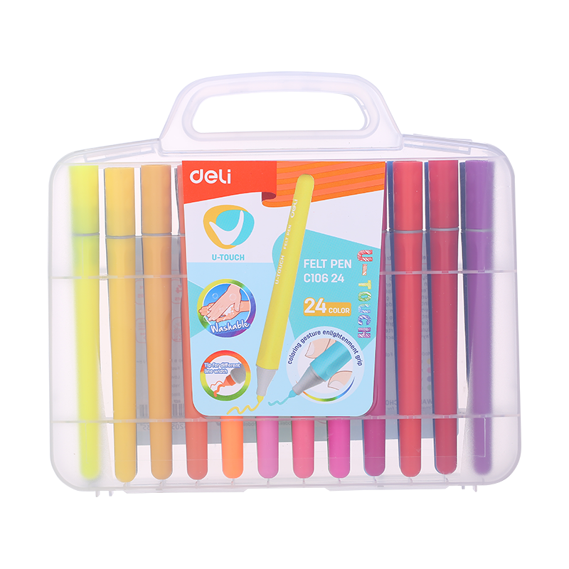 EC10624 Felt Pen Washable 1.0-5.0mm  24C