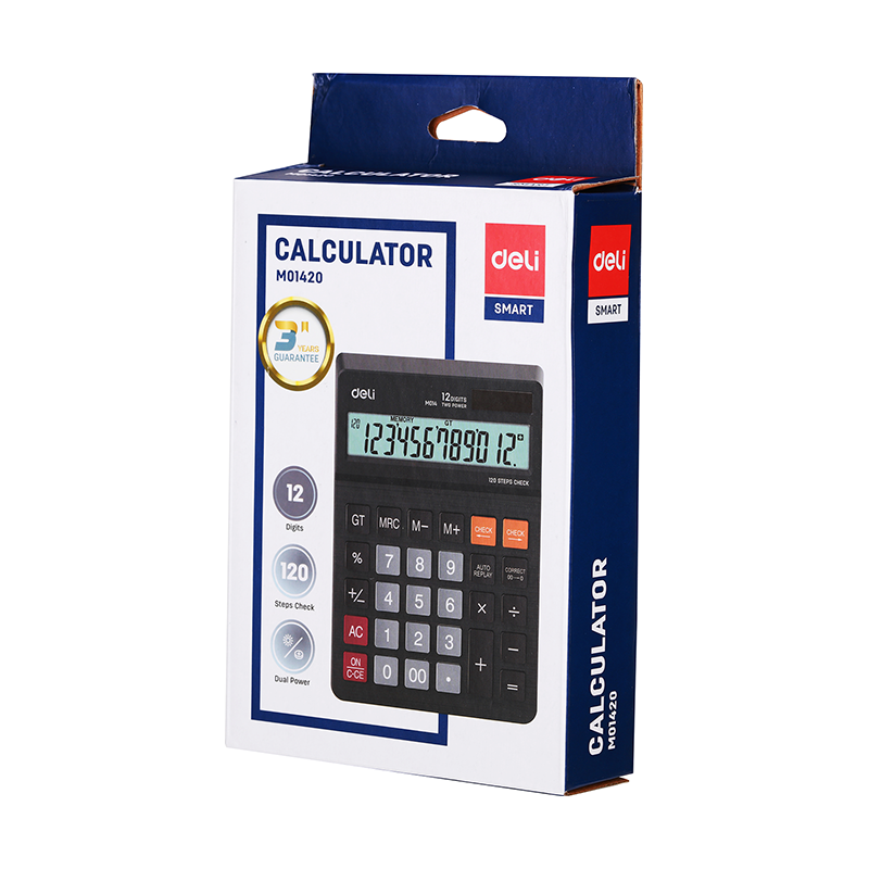 EM01420 120-check Calculator 12-digit